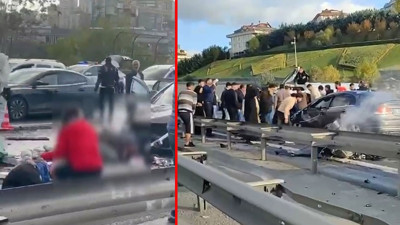 Sarıyer'de feci kaza! Takla atan otomobil karşı şeride geçti: 2 ölü, 4 yaralı