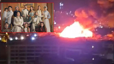 İstanbul'da korkutan yangın! Küle dönen plato Şakir Paşa Köşkü çıktı, sete ara verildi. Önümüzdeki bölümler riske girdi