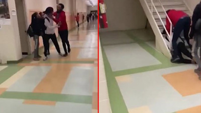 ABD'de dehşet anları kamerada! Okul basan veli, bir öğrenciyi boğarak öldürmeye çalıştı