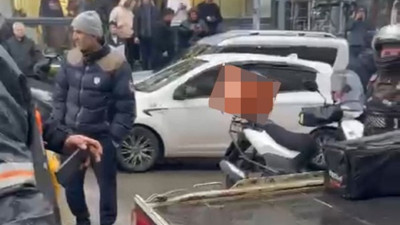 Pendik’te dehşet anları! Trafikte tartıştığı motokuryeyi otomobiliyle ezdi