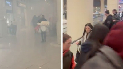 Son Dakika... AVM’de korkutan yangın! Metro girişinde büyük panik yaşandı