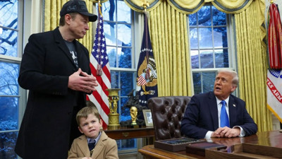 Elon Musk'ın oğlu 'X Æ A-Xii', Oval Ofis'te tüm dikkatleri üzerine çekti