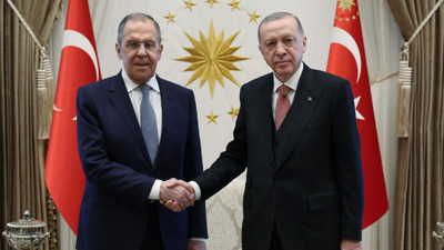 Ankara'da kritik zirve! Cumhurbaşkanı Erdoğan, Rus bakan Lavrov ile görüştü