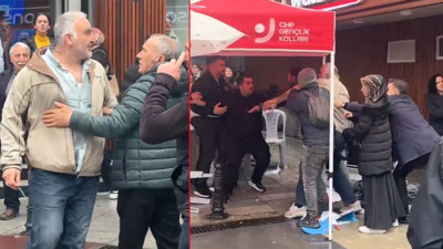 Trabzon'da ortalık karıştı. CHP'nin Standına Bıçaklı Saldırı