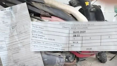 Antalya'da akıllara durgunluk veren olay! 2 yıldır çalışmayan paslı motosiklete İstanbul'da ceza kesildi