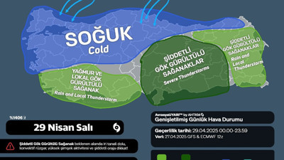 DİKKAT! Salı Günü Türkiye Böyle Olacak