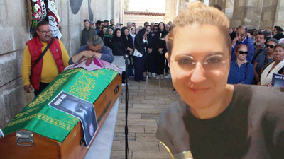 Şişli'de eski eşi tarafından katledilen Bahar Aksu'ya gözyaşlarıyla veda! Cenazesi toprağa verildi