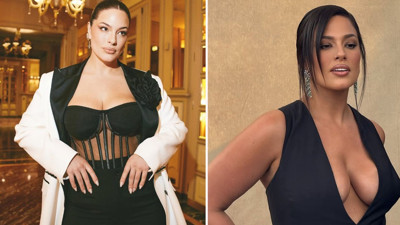 Dünyanın en seksi kadını seçilmişti... Göğüs dekolteli ve derin yırtmaçlı elbisesiyle davete damga vurdu. Cesur tarzına sosyal medya yorum yağdı