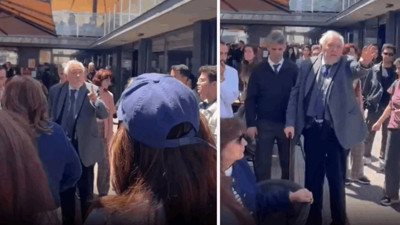 Galatasaray Üniversitesi'nde Nureddin Yıldız protestosu! İlber Ortaylı ile öğrenciler arasında gerginlik çıktı