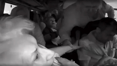 Yolcu otobüsünde can pazarı! Feci kaza kameraya yansıdı