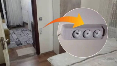 Bir gizli kamera skandalı daha! Prizin içinden çıktı