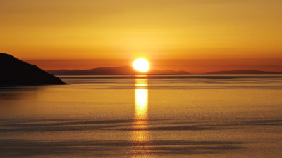 Van Gölü'nde muhteşem gündoğumu! Mest eden anlar kamerada...
