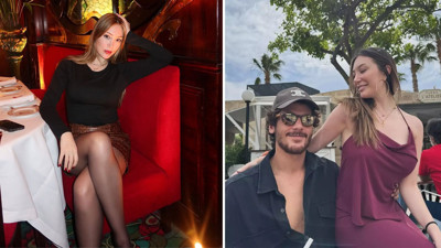 Sevgilisi Yiğit Poyraz ile Furkan Kızılay'ın düğününe katıldı: Yasmin Erbil'in elbisesini gören herkes aynı yorumu yapıyor