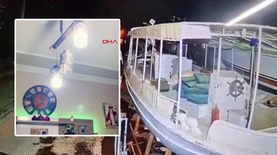 Deprem anına ait yeni görüntüler ortaya çıktı! Muğla'da meydana gelen 5.8'lik deprem kameralara böyle yansıdı