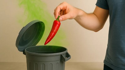Çöp Kovasına Acı Biber Atanlar O Sorundan Kurtuluyor