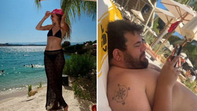 Herkes fotoğraftaki o detaya takıldı: Eser Yenenler ile Berfu Yenenler'in tatil pozları ortalığı karıştırdı