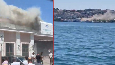 İstanbul Üsküdar'da sosyal tesiste çıkan yangın söndürüldü