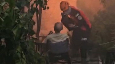 İzmir'deki yangında duygu dolu anlar