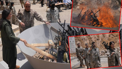 Terörsüz Türkiye sürecinde tarihi an: PKK'lı ilk grup silahları bıraktı!