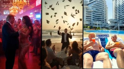 Enkaza dönen Gazze'de dansözlü, dolarlı parti verdi!