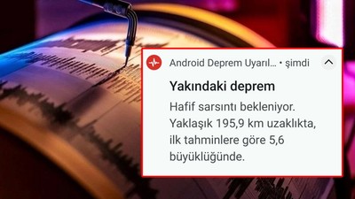 Deprem öncesi telefonlara bildirim gönderildi! Peki, deprem uyarı sistemi nasıl aktifleştirilir? işte deprem uyarı sistemini açma ekranı...