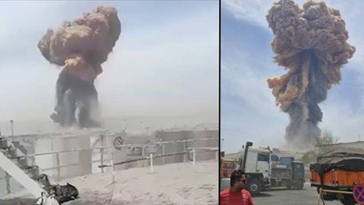 İran’da limanda şiddetli patlama: Can kaybı 4'ten 8’e yükseldi. Gökyüzü dumanla kaplandı