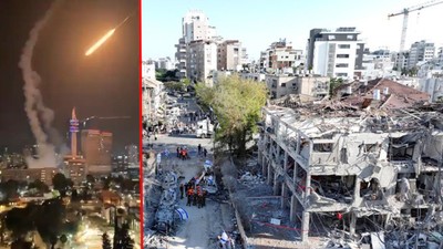 İsrail-İran çatışmasında beşinci gün!  İran'dan yeni füze yağmuru! İsrail, İran'ın en üst düzey komutanını öldürdü