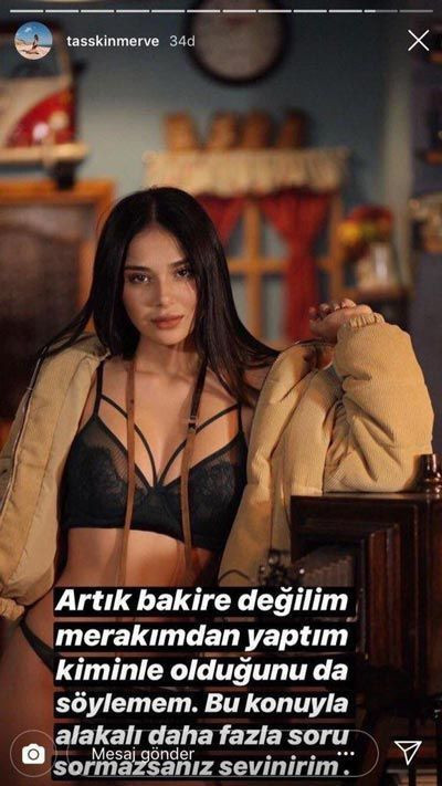'Artık bakire değilim, merakımdan yaptım'