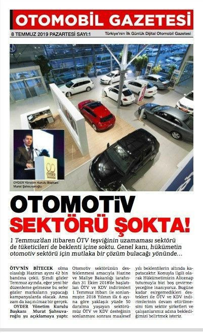 İlk günlük dijital Otomobil Gazetesi yayına başladı!