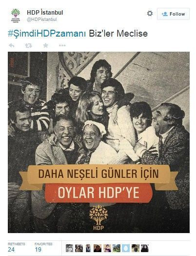 HDP'den 'Türk film'li tweet!
