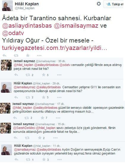 Hilal Kaplan ile İsmail Saymaz Twitter'da birbirine girdi!