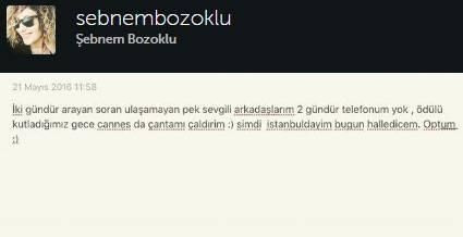 Ünlü oyuncu katıldığı film festivalinde çantasını çaldırdı!