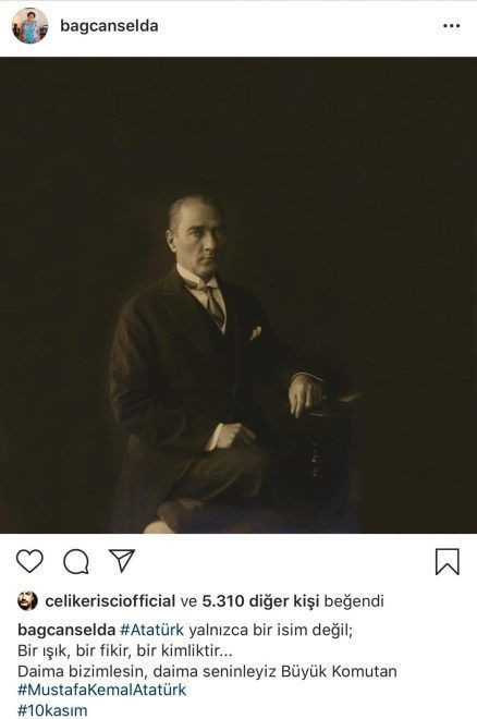 Ünlülerden Atatürk paylaşımları! - Resim : 10