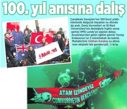 Milliyet su altında!