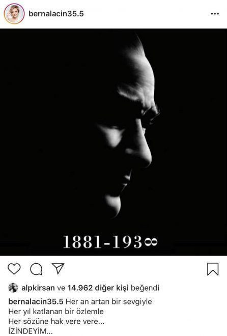 Ünlülerden Atatürk paylaşımları! - Resim : 3