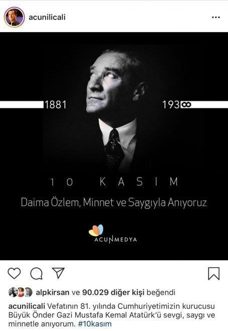 Ünlülerden Atatürk paylaşımları! - Resim : 9