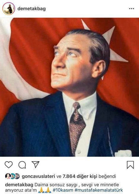 Ünlülerden Atatürk paylaşımları! - Resim : 2
