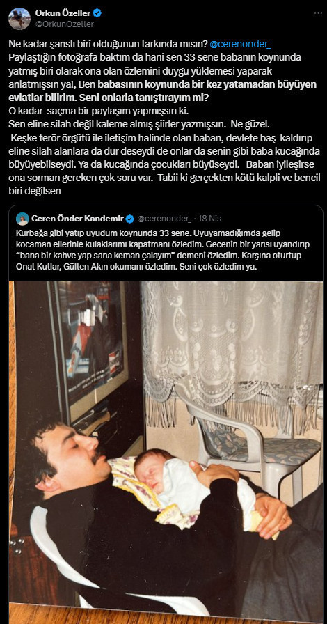 Sırrı Süreyya Önder'in kızından emekli Albay Orkun Özeller’e sert yanıt! O kadar ahmaksınız ki...