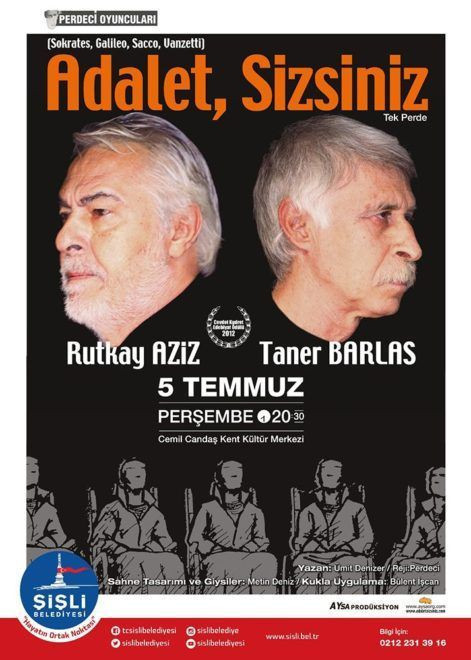 Rutkay Aziz ve Taner Barlas adaleti sahneye taşıyor!