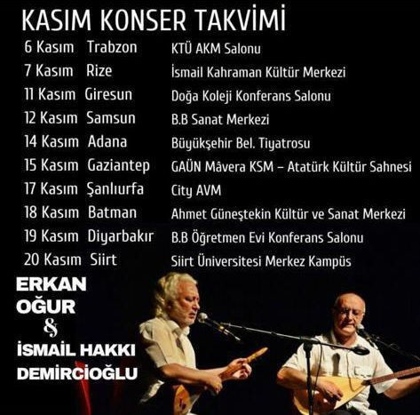 Türk Halk Müziği'nin iki duayeni Anadolu yollarında