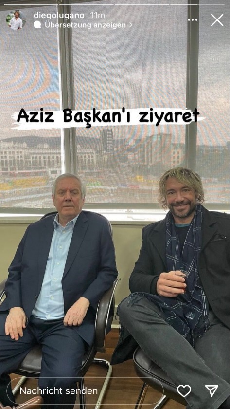 Diego Lugano Aziz Yıldırım'ı ziyaret etti