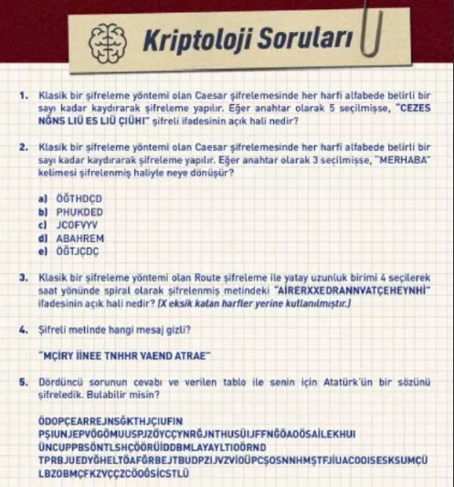MİT'in kriptoloji sorularının şifreleri yayınlandı: Bakın o soruların içerisine MİT hangi mesajı gizlemiş