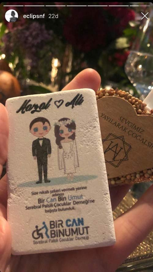 Hazal Kaya ile Ali Atay evlendi! Düğünde kalpleri ısıtan detay... - Resim : 6