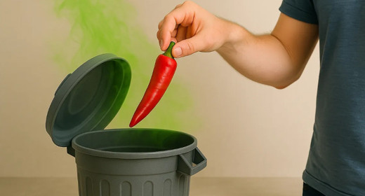Çöp Kovasına Acı Biber Atanlar O Sorundan Kurtuluyor