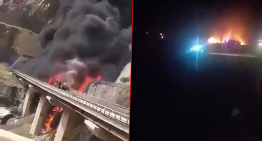 Katliam gibi kaza! Otobüs, tankere çarptı: 45 kişi can verdi