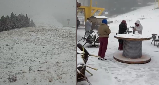 Beklenen kar yağışı başladı! Kentin yüksekleri beyaz örtüyle kaplandı