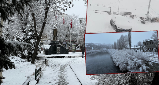 Meteoroloji uyarmıştı! Birçok kente kar yağdı: Beyaza büründü, kartpostallık görüntüler çıktı