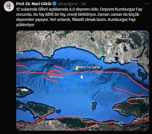 İstanbul'da şiddetli depremler! Naci Görür’den  ilk değerlendirme: Asıl deprem 7'nin üzerinde olacak