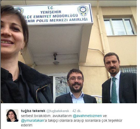 Diyarbakır'da gözaltına alınan gazeteci Tuğba Tekerek serbest bırakıldı!