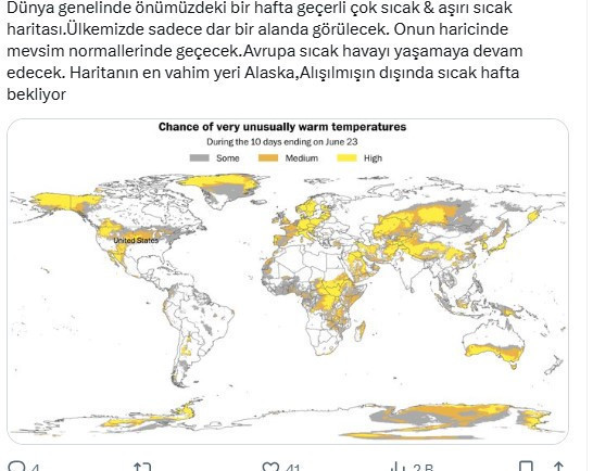 Türkiye İçin 10 Gün Boyunca Kötü Haber